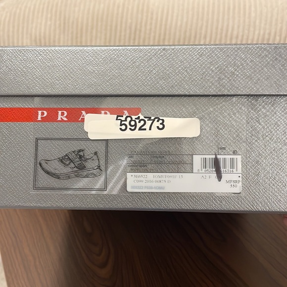 Prada Calzature Donna *3E6322 Nero Orange - *NYLON 2* size 40 - Picture 15 of 17